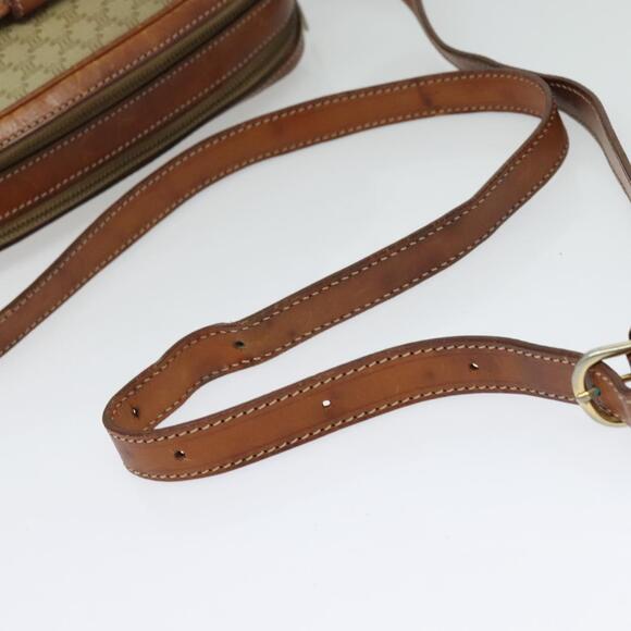 CELINE Macadam Canvas Shoulder Bag Pvc Beige Gold - Picture 7 of 13